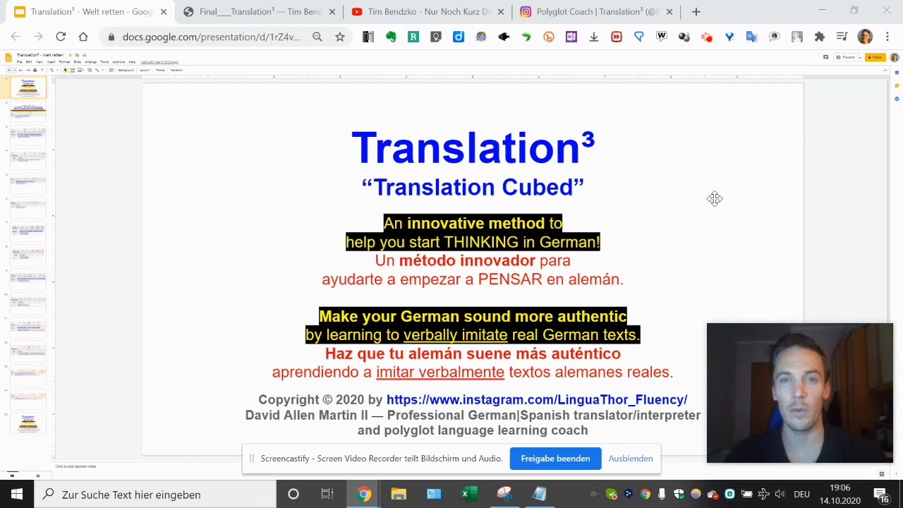 TranslationCubed &mdash; An innovative method for FAST language learning and THINKING in foreign languages