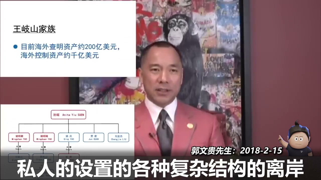 郭文贵先生:中信的领导孙瑶，通过虚拟货币与各种资产结构控制了大量的财富，王岐山家族仅查到的就两百多亿，这些钱都是哪来的？#盗国贼 #王岐山 #孙瑶#TAKEDOWNTHECCP