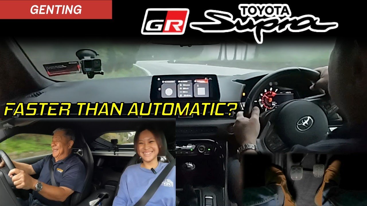 Toyota GR Supra с 6-ступенчатой ​​механической коробкой передач на Genting | С молодой пассажирко...