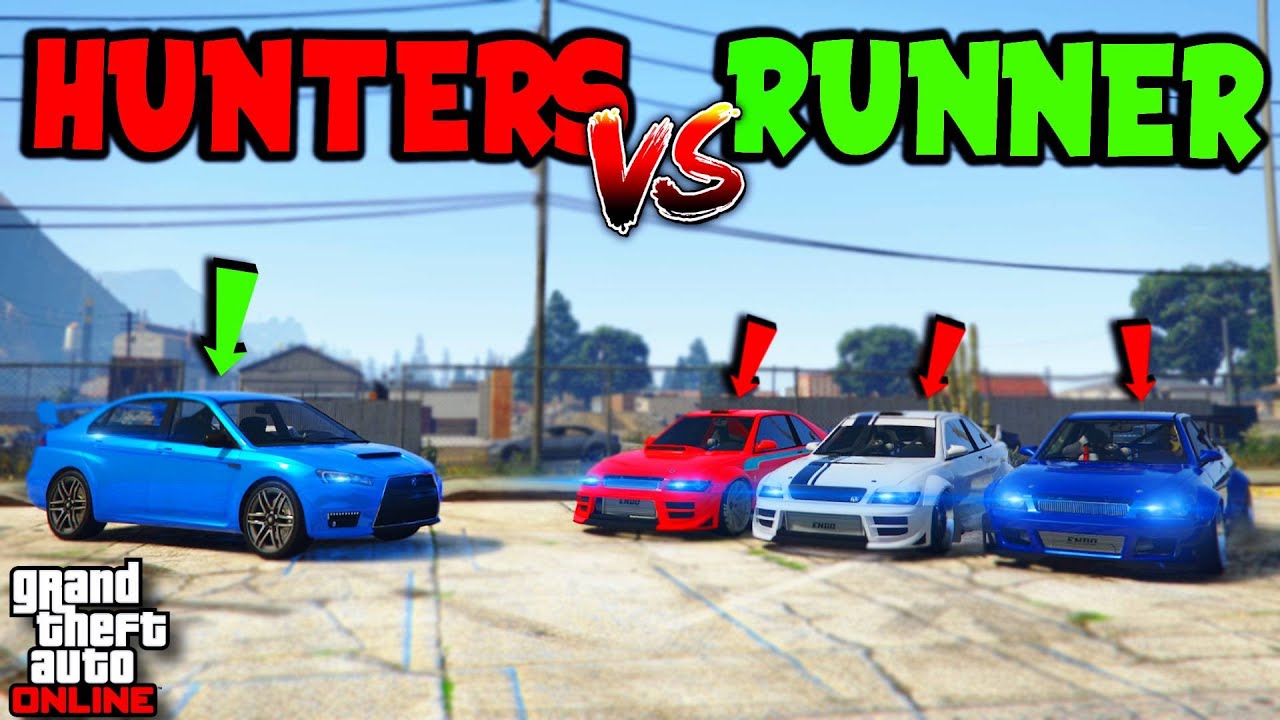 Karin Kuruma vs 3 Sultan RS! | GTA Online Manhunt