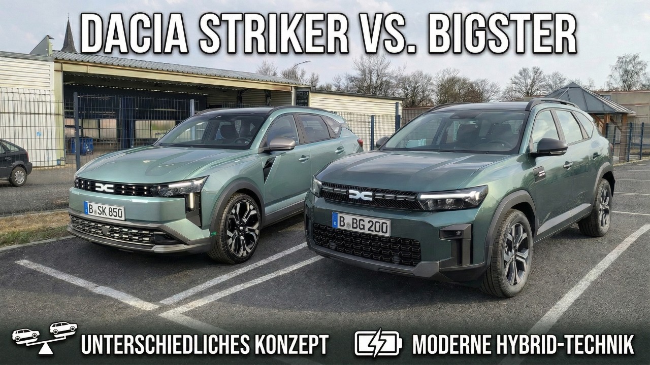 Dacia Bigster gegen Dacia Striker: SUV & Crossover im Vergleich