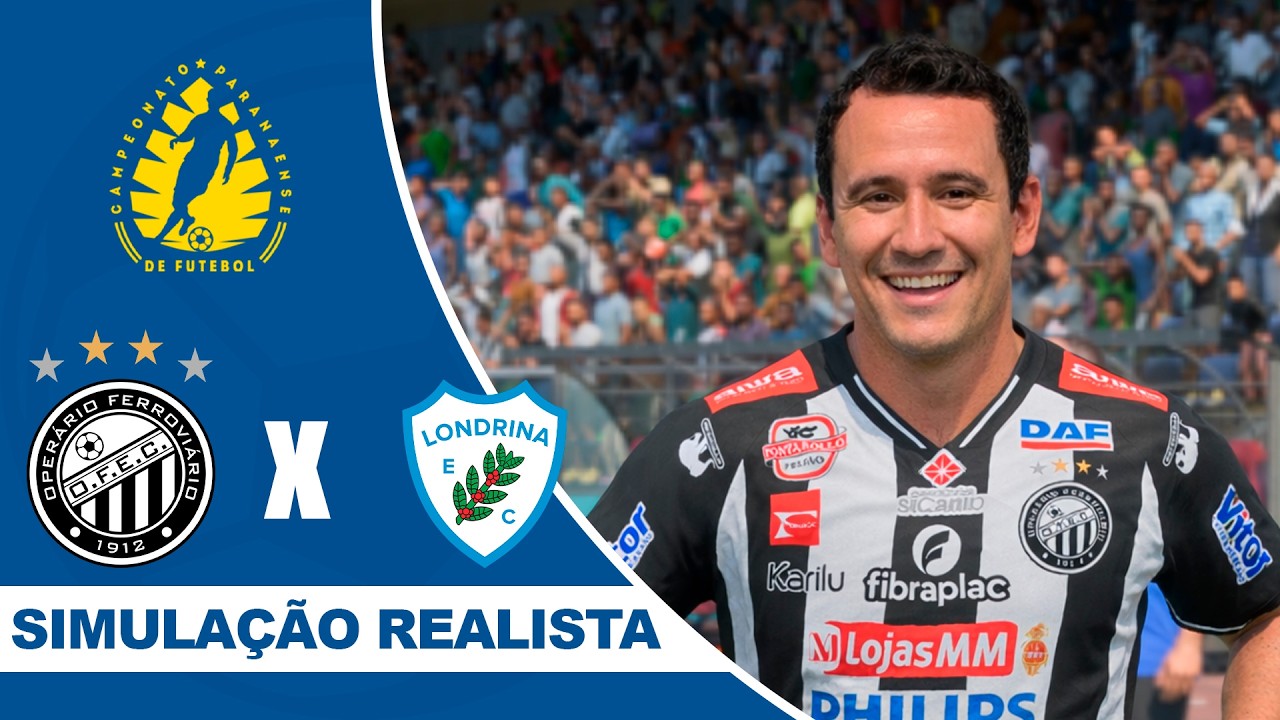 OPERÁRIO X LONDRINA | Campeonato Paranaense 2026 FINAL | Simulação Realista