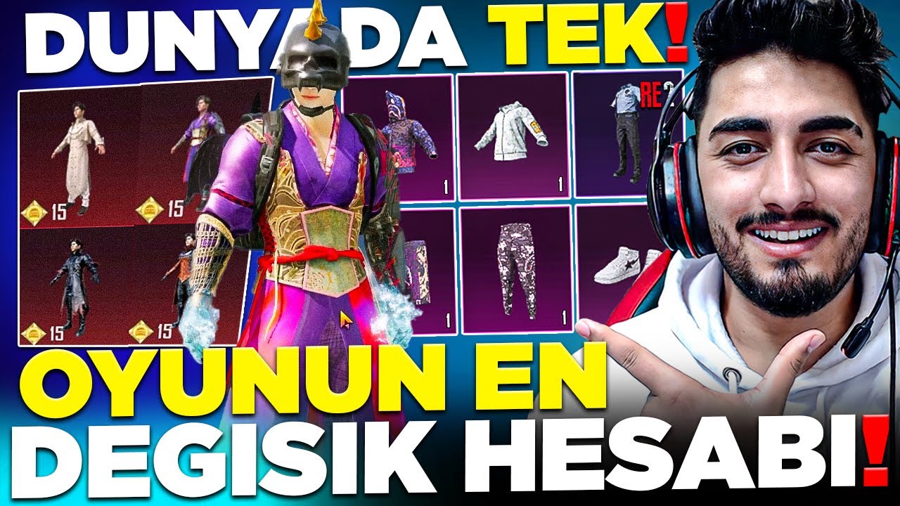 BU HESAP DÜNYADA TEK! DÜNYANIN EN DEĞİŞİK HESABI! | PUBG Mobile