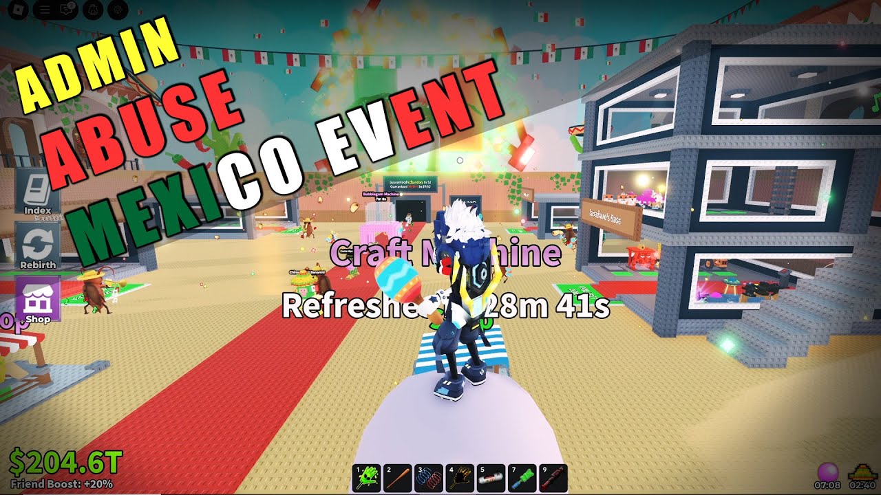 Mexico Event Admin Abuse Sept 20 2025 in Steal a Brainrot | Roblox