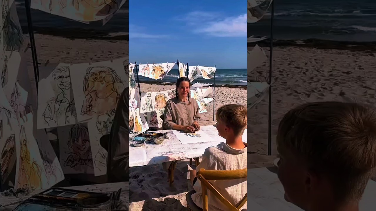 Blind Artist Amazes the World with Her Drawings #shorts