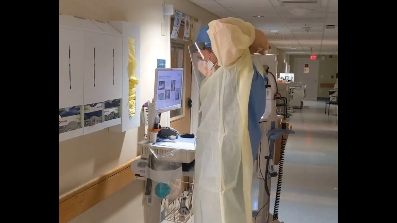 A Doctor Attending on the Coronavirus Ward