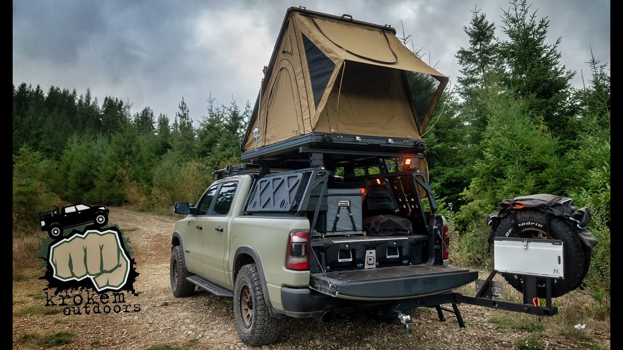 Палатка на крышу CVT Mt. Hood — первые впечатления/плюсы и минусы — сборка Ram Rebel Overland 202...