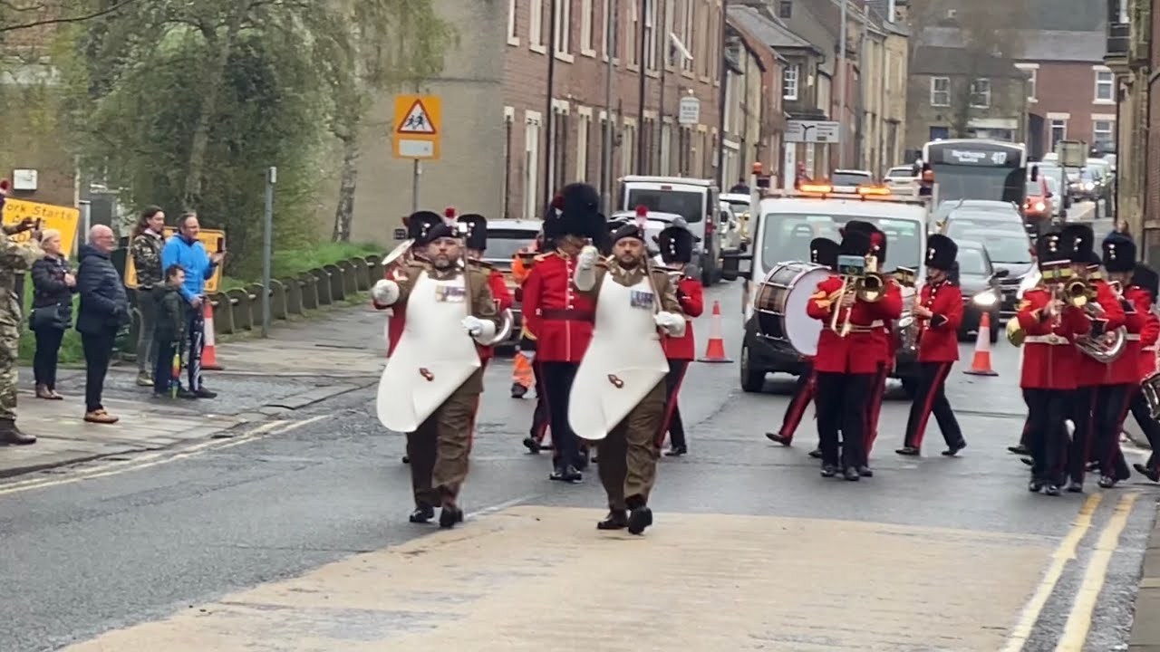 Freedom of Morpeth parade - Band of the royal regiment of Fusiliers