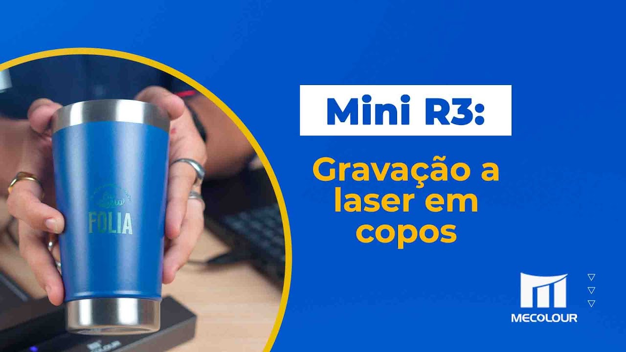 Gravação a Laser em Copos com a Mini R3
