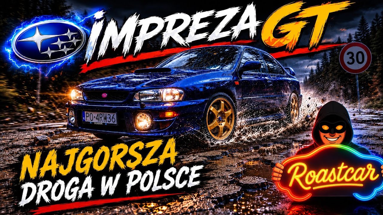 SUBARU IMPREZA GT I NAJGORSZA DROGA W POLSCE