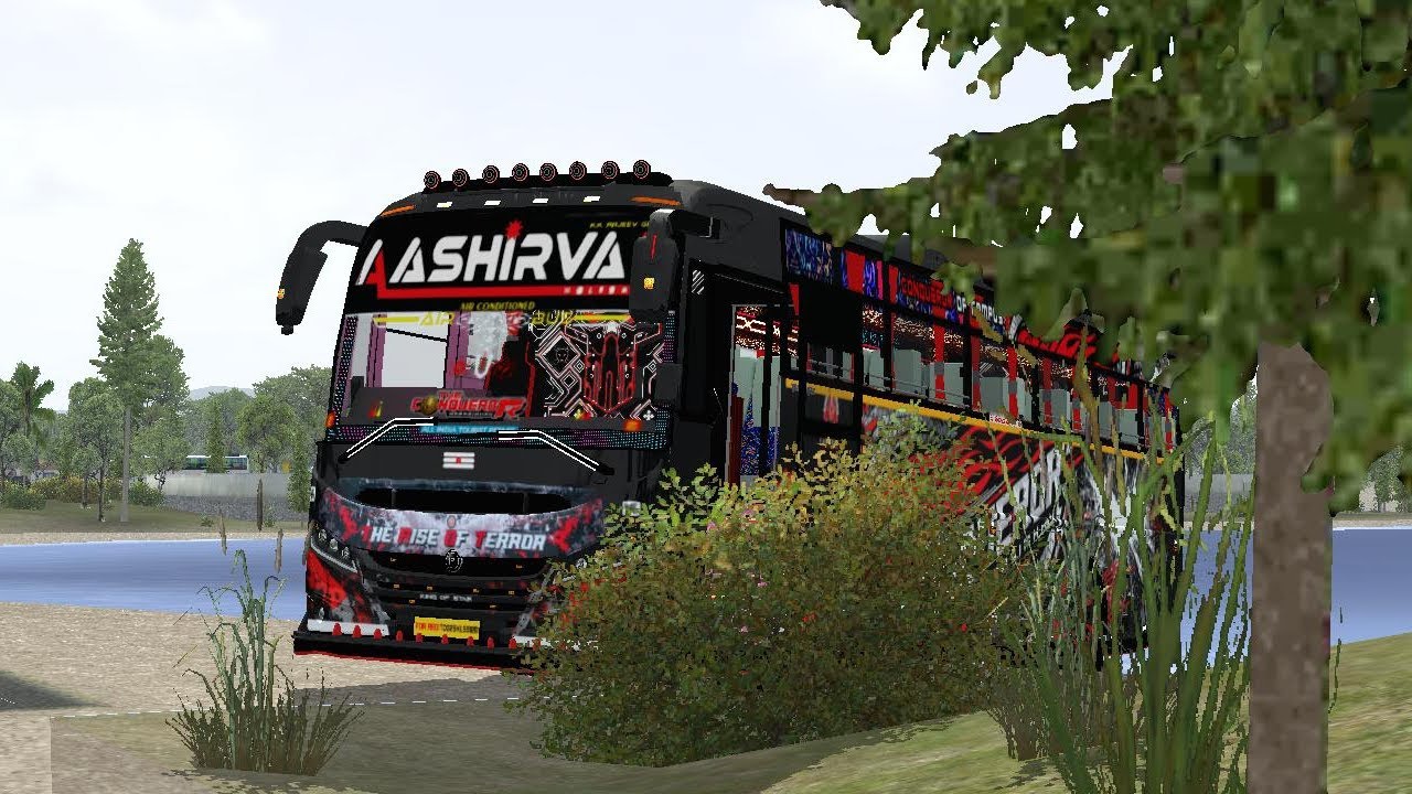 BUS simulator Indonesia TVz bs6 AASHIRWAD BUS LIVERY RELEASE VIDEO 💥😈