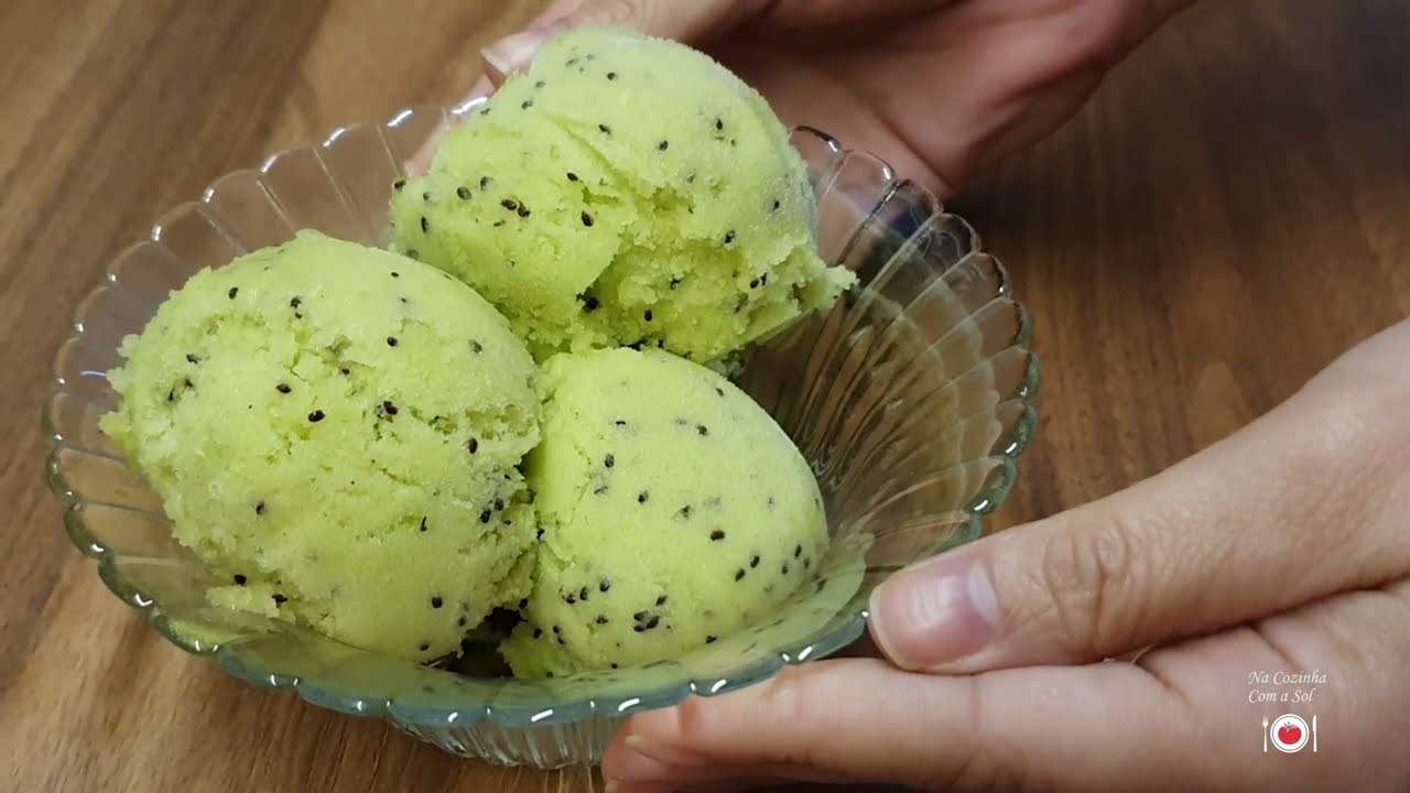 Sorvete de Kiwi | Na Cozinha Com a Sol