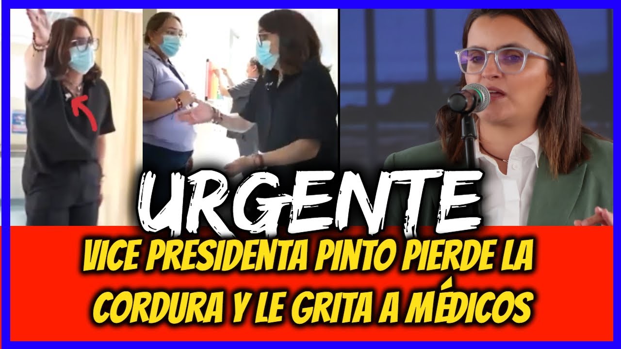 Vice presidenta Pinto hace escándalo y pierde la cordura