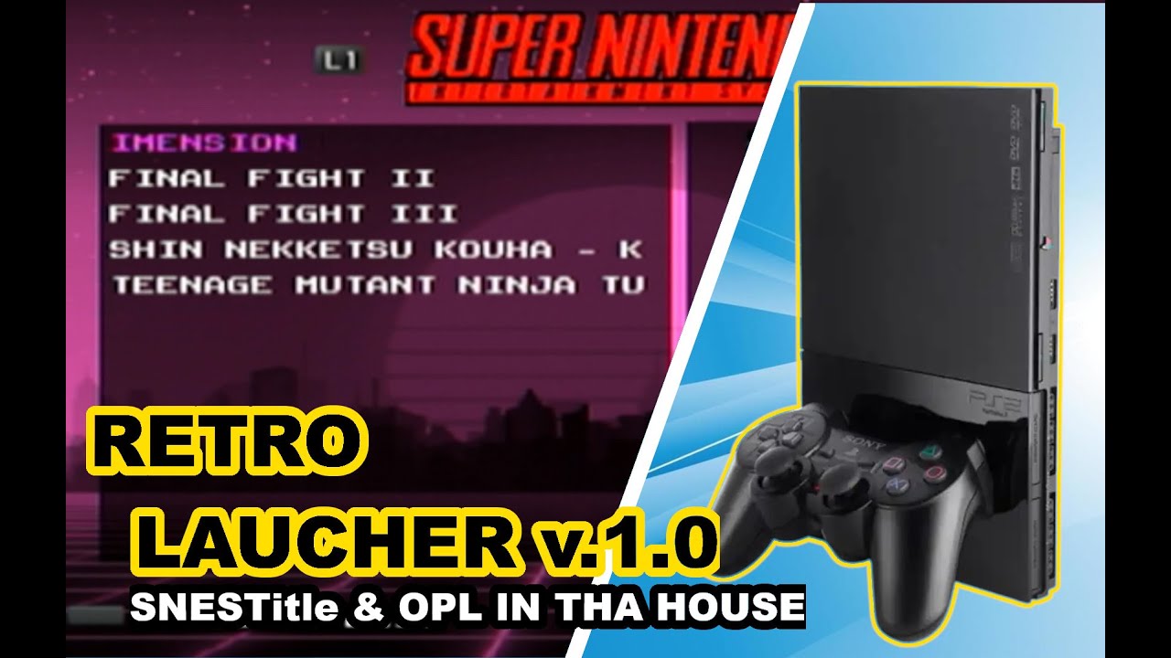 🛠️🎮 RETROLAUCHER PS2 Rev 1.0 SNESTitle y OPL Incluidos 🛠️🎮