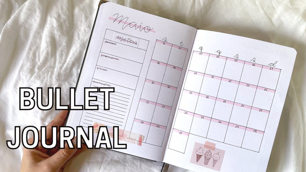 BULLET JOURNAL DE MAIO 2023| organização fácil e minimalista
