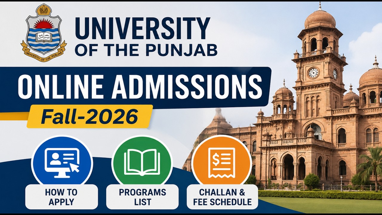 Punjab University Admissions 2026 | Complete Online Apply Guide