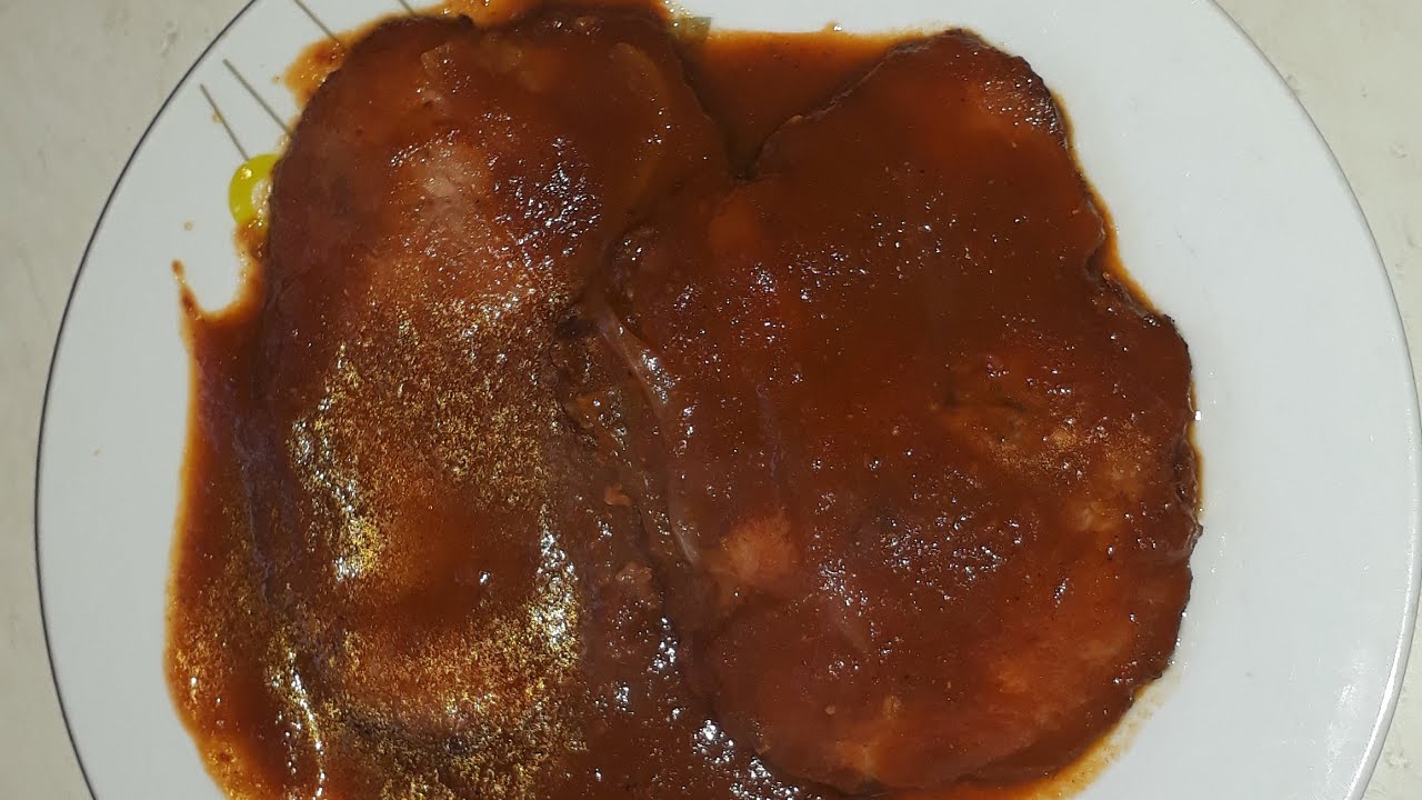 Chuletas ahumadas en chipotle.