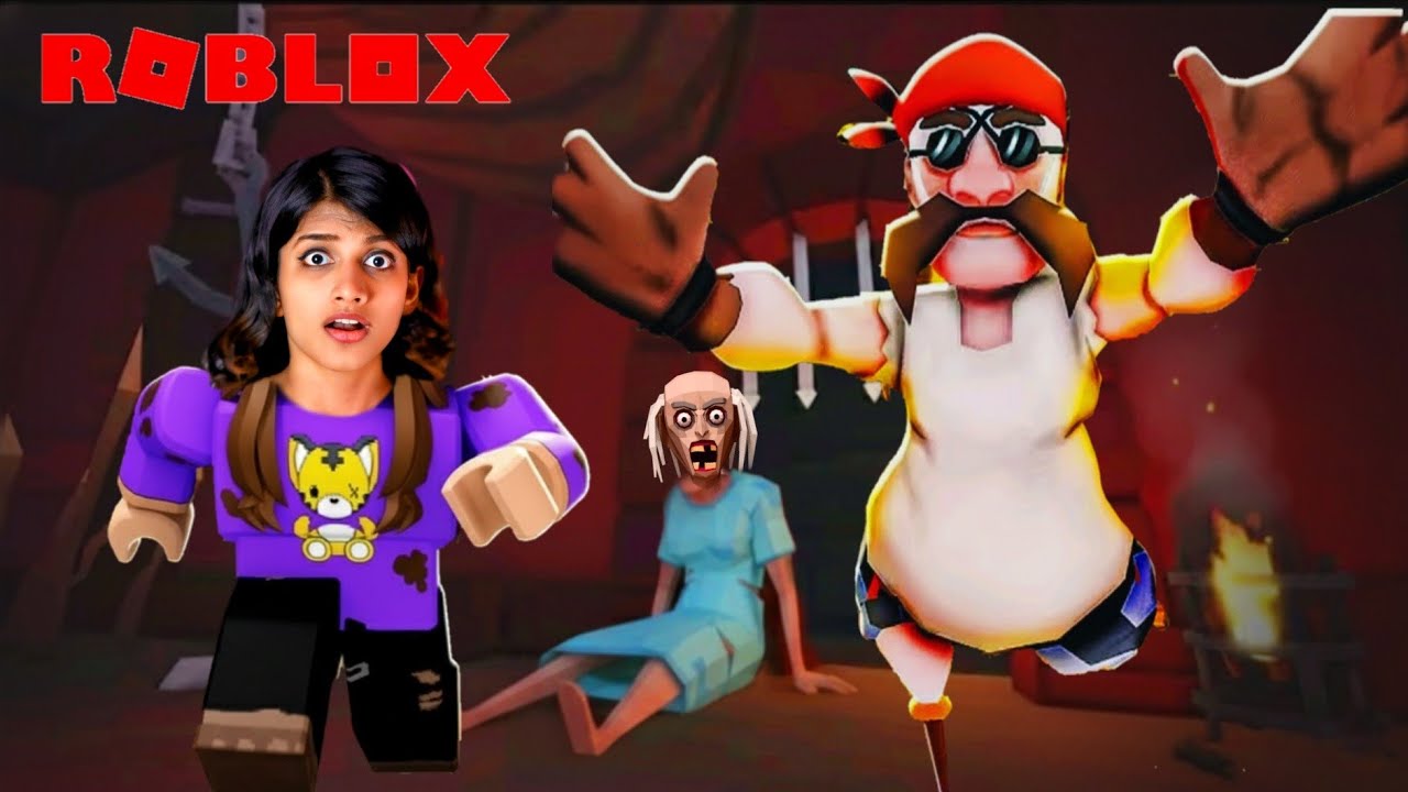 Mad Granny Challenge Me To Escape Pirate Cove in ROBLOX