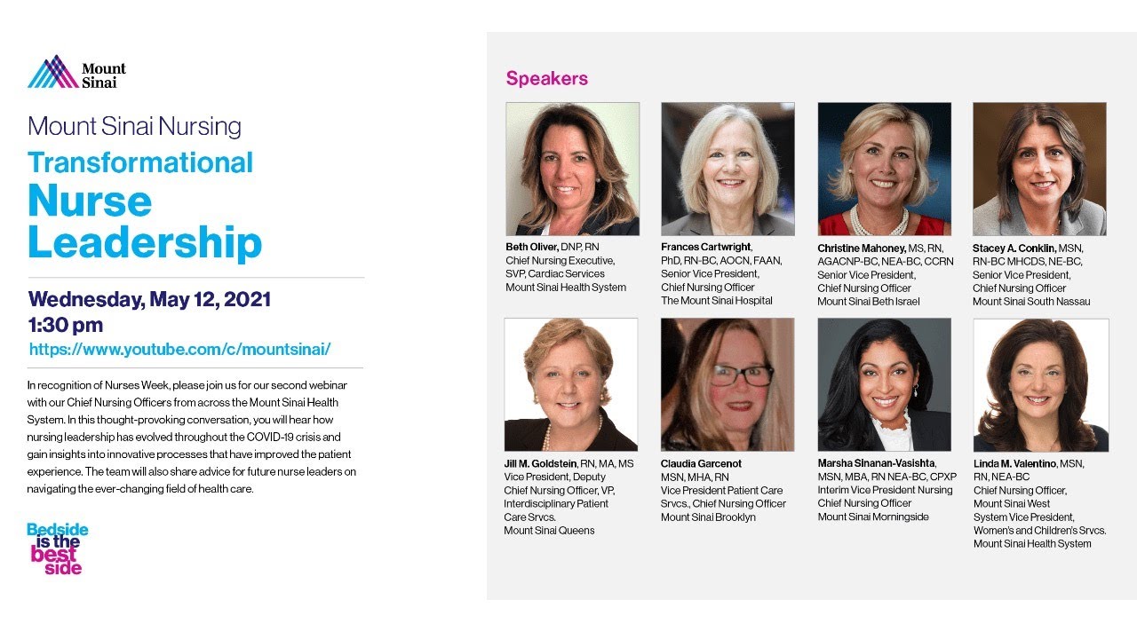 Mount Sinai Nursing: Transformational Nurse Leadership