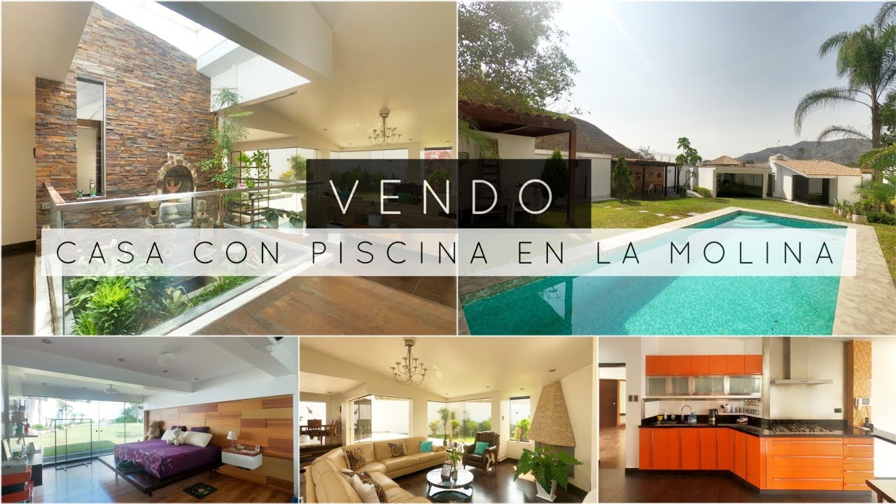 VENDO HERMOSA CASA CON PISCINA EN LA MOLINA