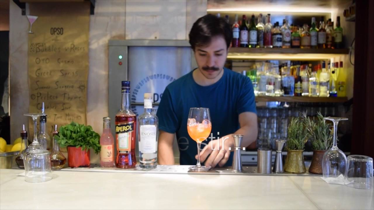 Mixology in a Minute - How to Make the Greek Spritz by Christian Sirica, Opso, London