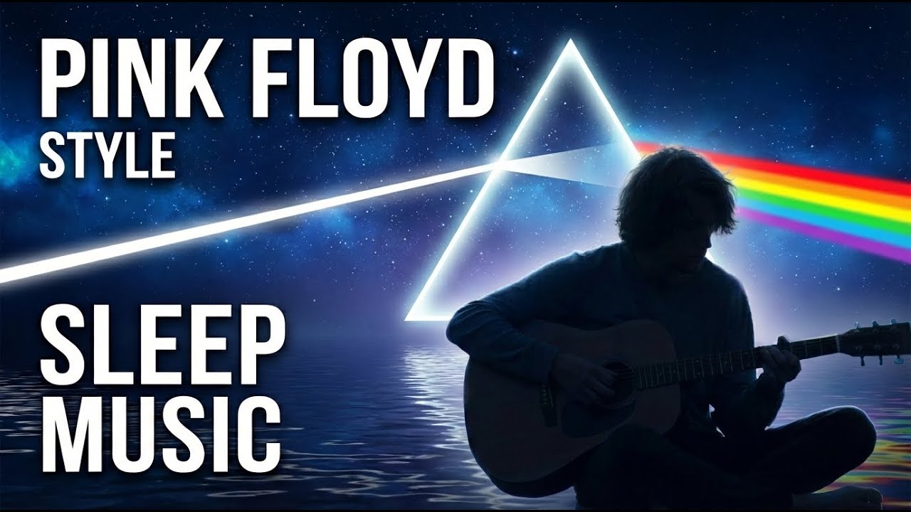 Pink Floyd–Style Night Guitar 🎸🌙 | Deep Space Sleep Music for Meditation and Anxiety Relief 😴