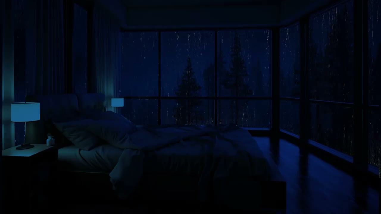 Healing Rain at Midnight – A Peaceful Escape for Sleep and Meditation 🌧️