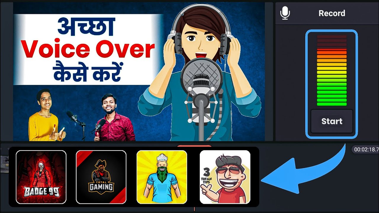 How To Do Voice Over Like Professional YouTuber || Famous YouTuber Ke Tarah Voice Over Kaise Kare.