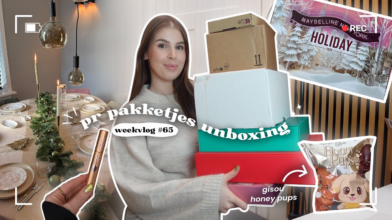 pr pakketjes unboxing 📦💕 | weekvlog #65