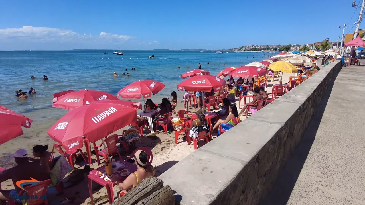 SALVADOR BAHIA - A ORLA DA RIBEIRA - AV. BEIRA MAR BONFIM ATÉ O LARGO DA RIBEIRA FINAL DE LINHA
