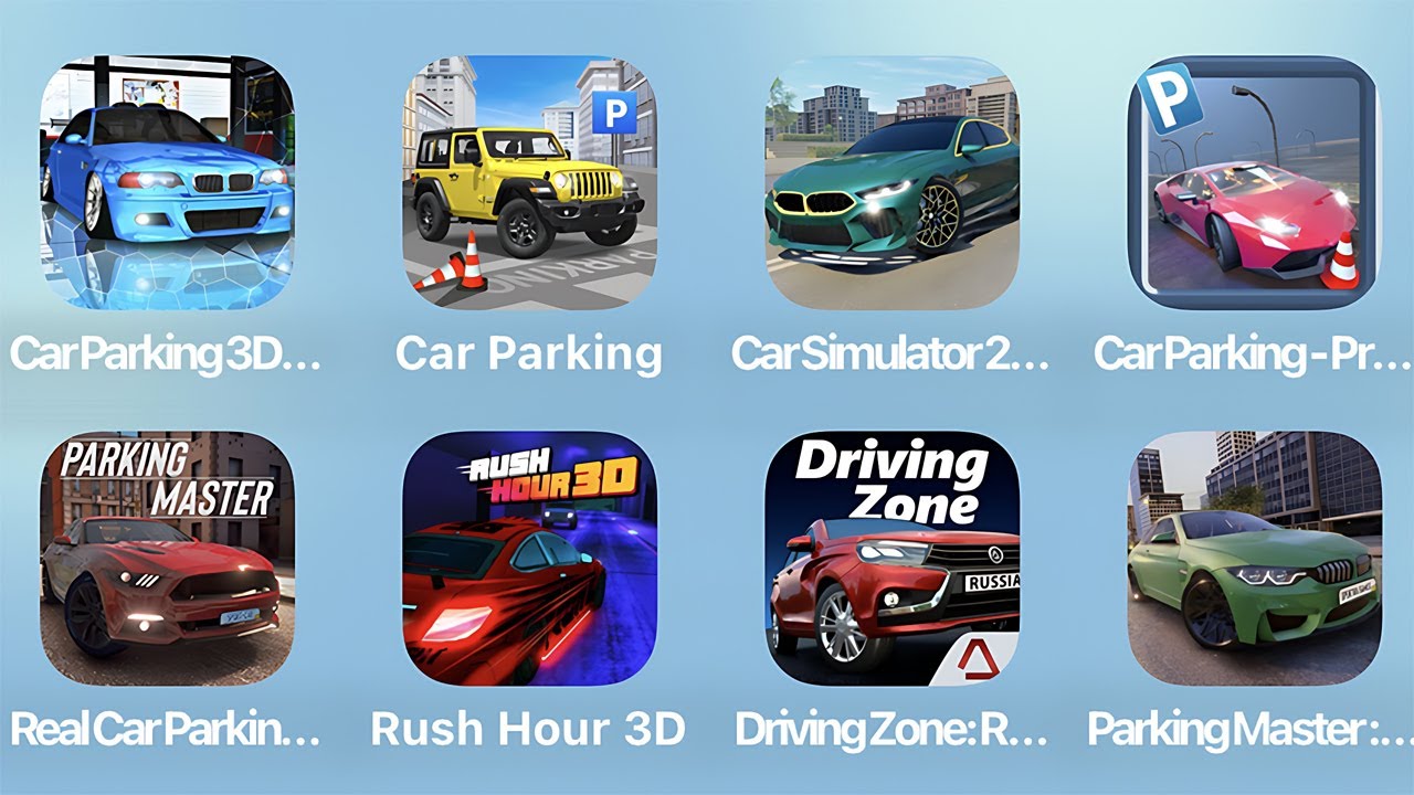 Car Parking 3D, Car Parking, Car Simulator 2, Car Parking Pro and More Car Games iPad Gameplay
