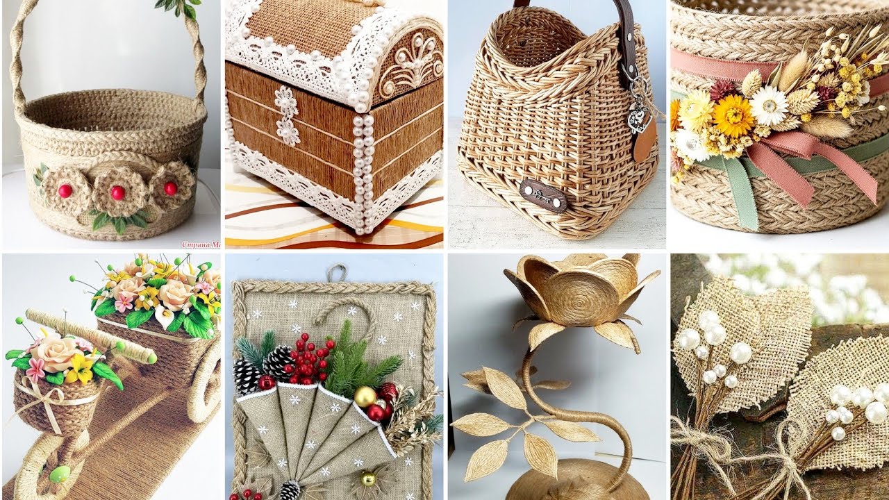 Most popular Jute Burlap Craft Ideas for Home Decor | Handmade Rustic & Eco-Friendly DIY Craft 2026
