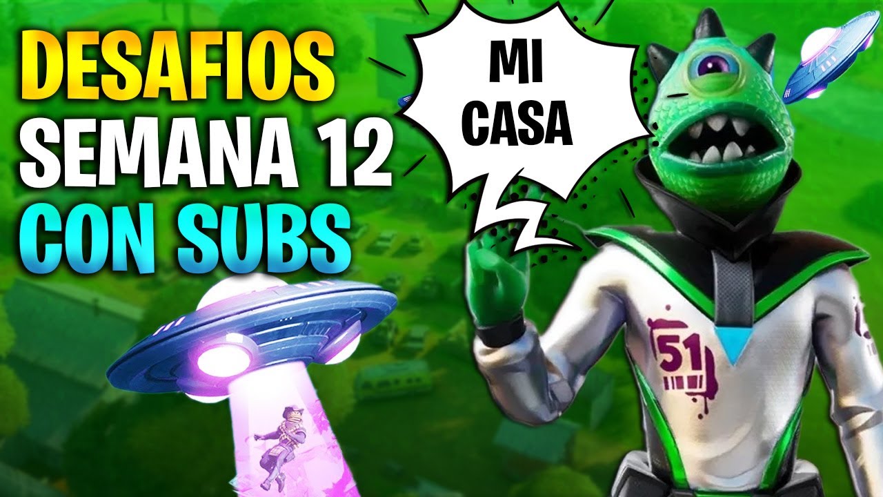 ⚡NUEVOS DESAFIOS SEMANA 12 de FORTNITE con SUBS - SergiBoy