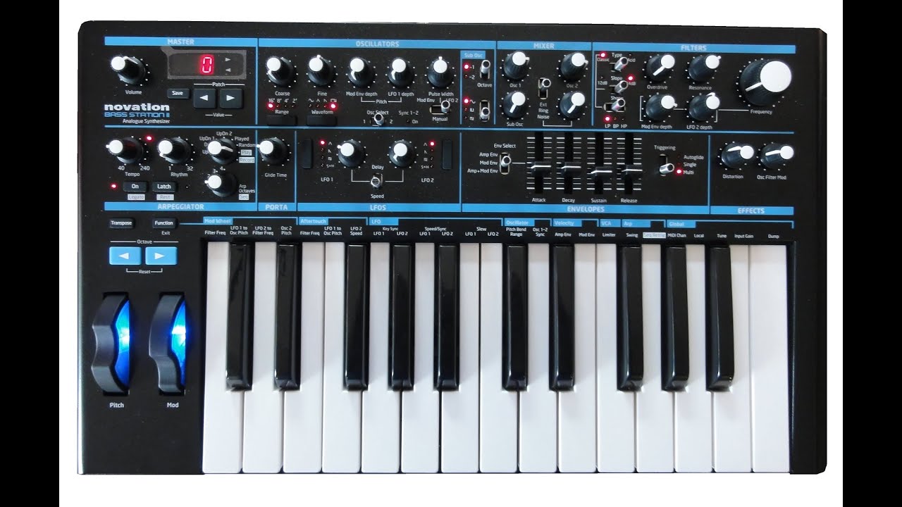 Novation Bass Station II Step Sequencer