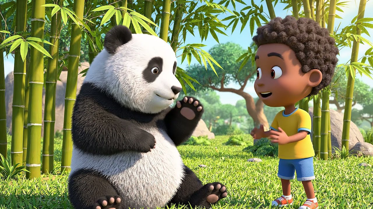 Un Bebé Panda de Minecraft Rodó por una Colina | Rimas y Canciones Infantiles