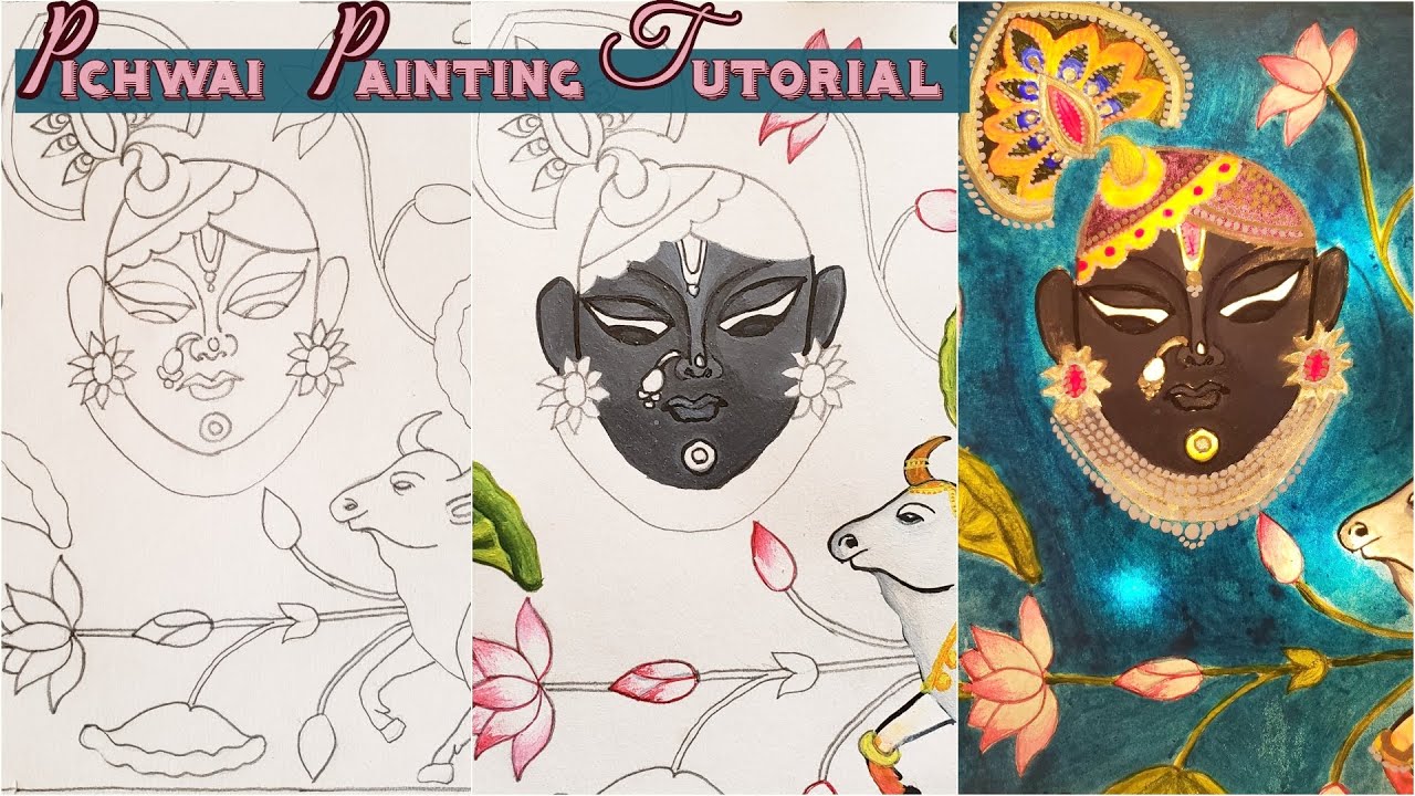 Pichwai Painting Tutorial | Traditional Indian Painting- Pichvai