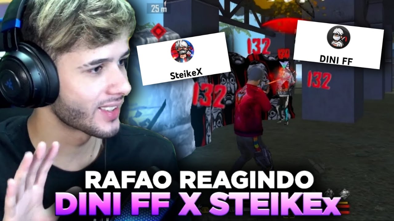 RAFÃO REAGE A STEIKE E DINI AMASSANDO NO FREE FIRE!