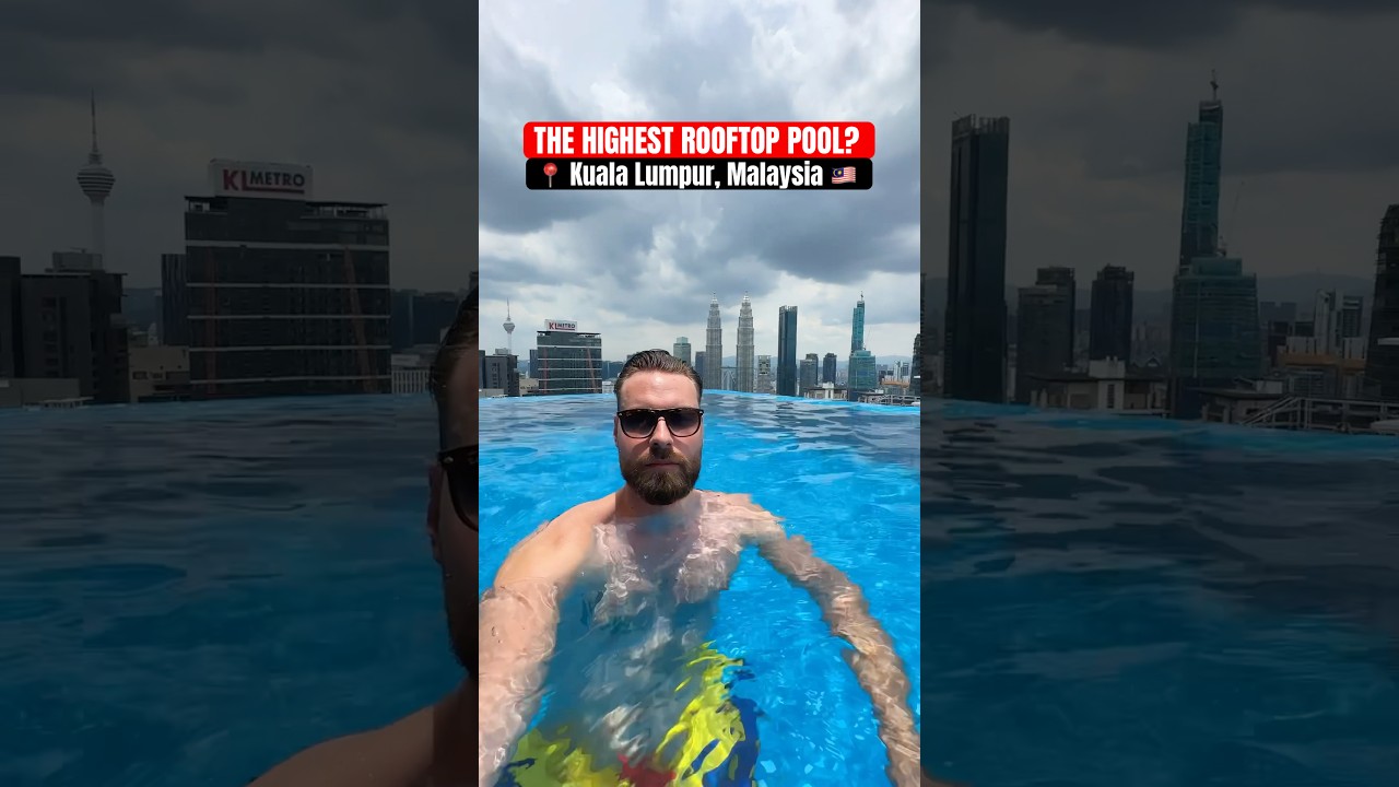 World&rsquo;s Highest Rooftop Pool? Kuala Lumpur, Malaysia 🇲🇾 #shorts
