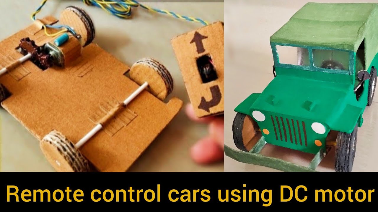 2 Amazing remote control cars using cardboard || Homemade || @Waste_2_Besttt...