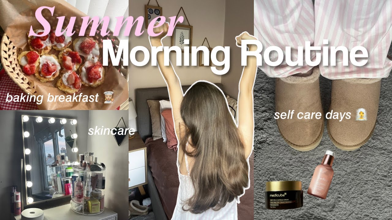 SUMMER MORNING ROUTINE🌞how to care for ourselves *increase productivity* self care vlog Ft. MewsMews