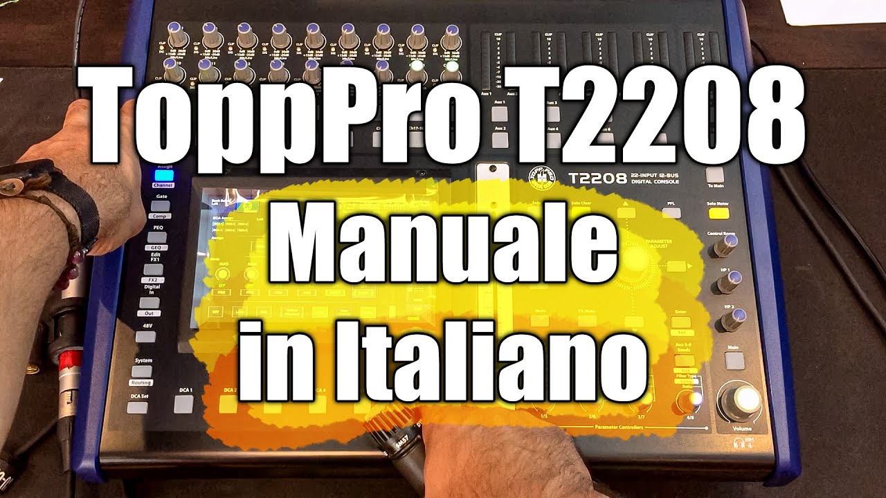 ToppPro T2208 - Manuale in Italiano