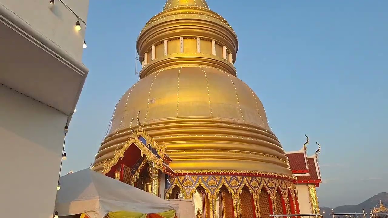 ขึ้นเขาไหว้พระ ยามอัสดง #วัดเชิงเขา สระบุรี