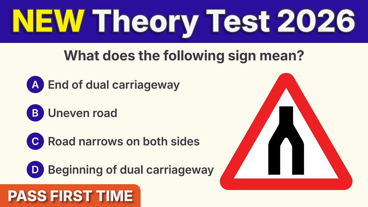 Theory Test 2026 UK | NEW Official DVSA Styled Question & Answer | PASS FIRST TIME