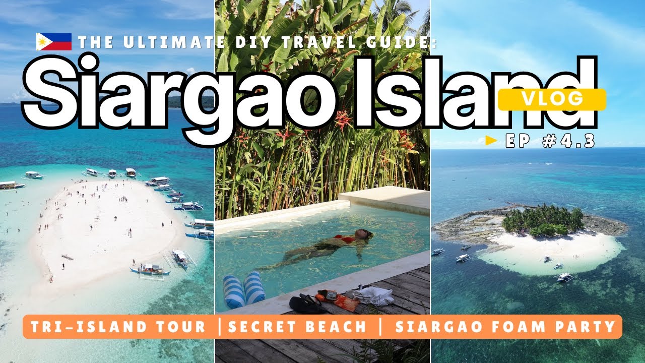 Siargao Adventures Ep 4.3 🇵🇭 (ENG) | Путешествие по островам, секретный пляж и пенная вечеринка в...