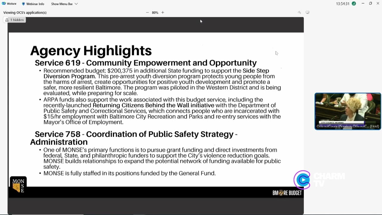 City Council Hearing: FY2024 MONSE; June 5, 2023