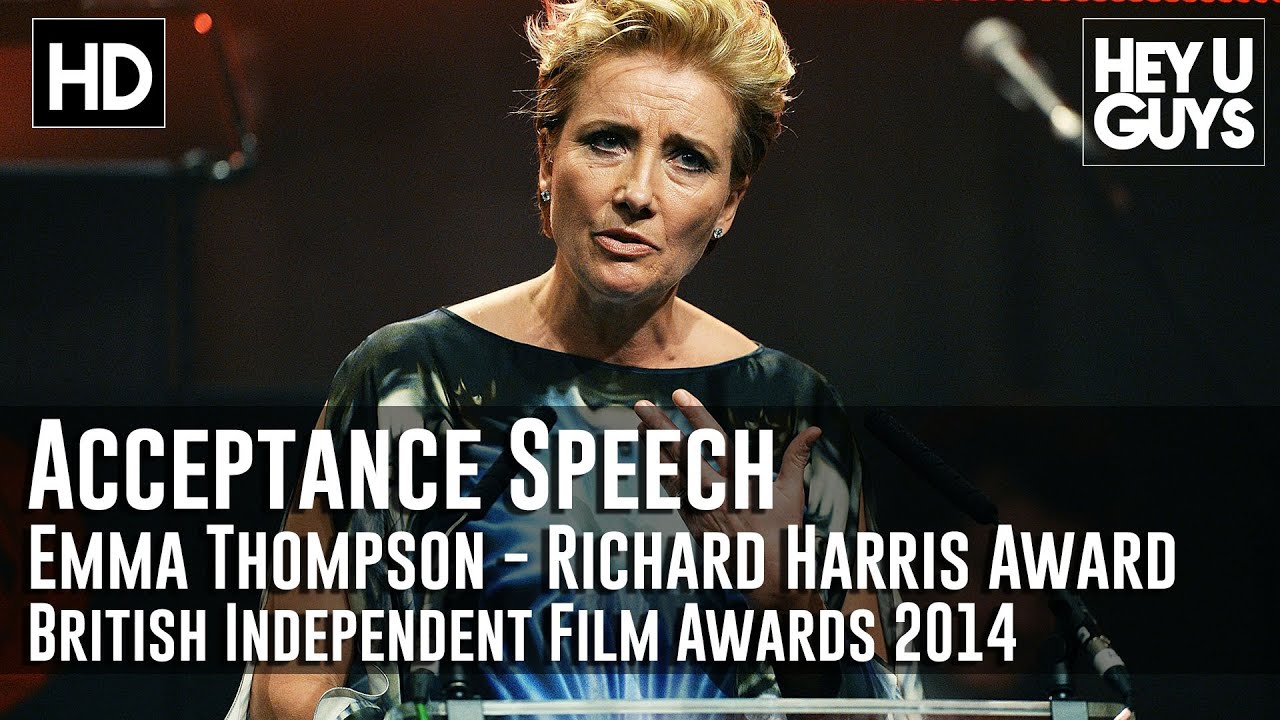 Emma Thompson Wins the Richard Harris Award Acceptance Speech - BIFA 2014
