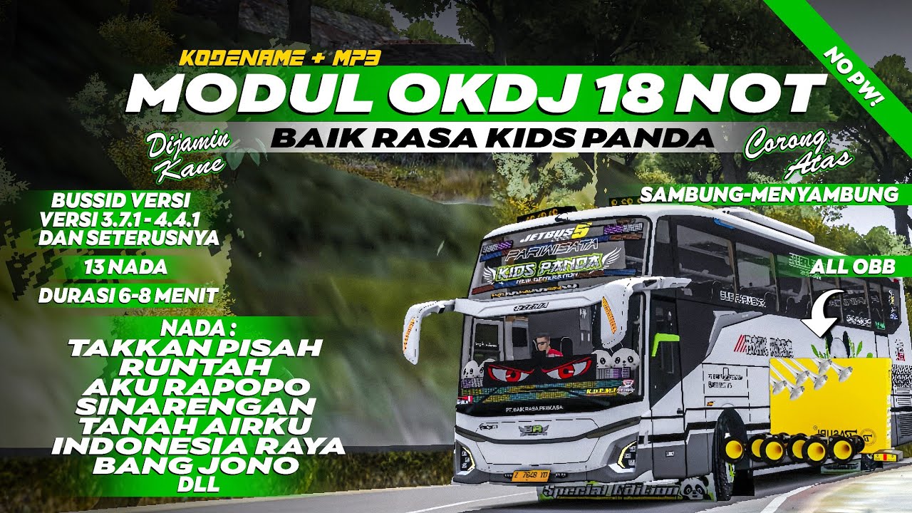 VIRAL‼️SHARE KD BASURI 18 NOT KIDS PANDA🐼NO PW! FULL NADA KANE! BIKIN CANDU!😋|| BUSSID V3.7.1-V4.4.1