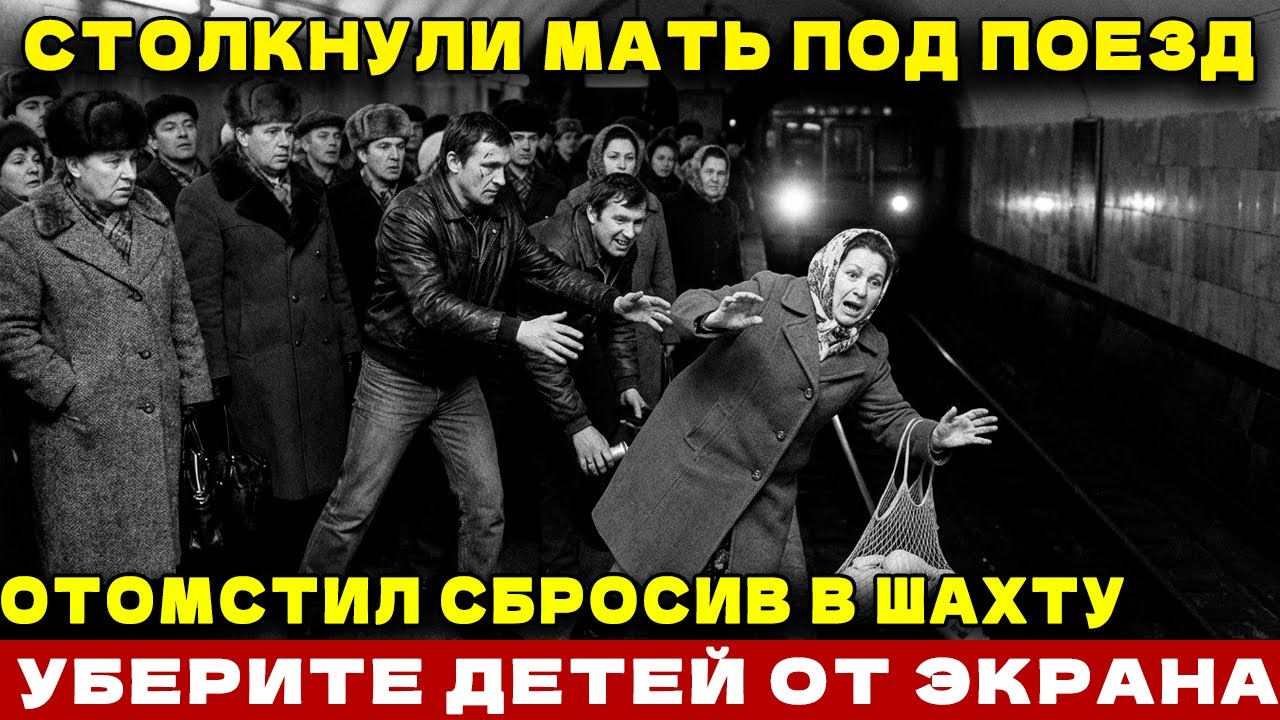 СБРОСИЛ В ШАХТУ ЛИФТА С 30-ГО ЭТАЖА. МЕСТЬ диспетчера. СТОЛКНУЛИ МАТЬ В МЕТРО под поезд за сумку