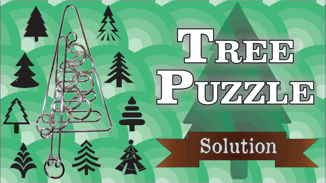 Solution for the Tree Puzzle from Puzzle Master Wire Puzzles