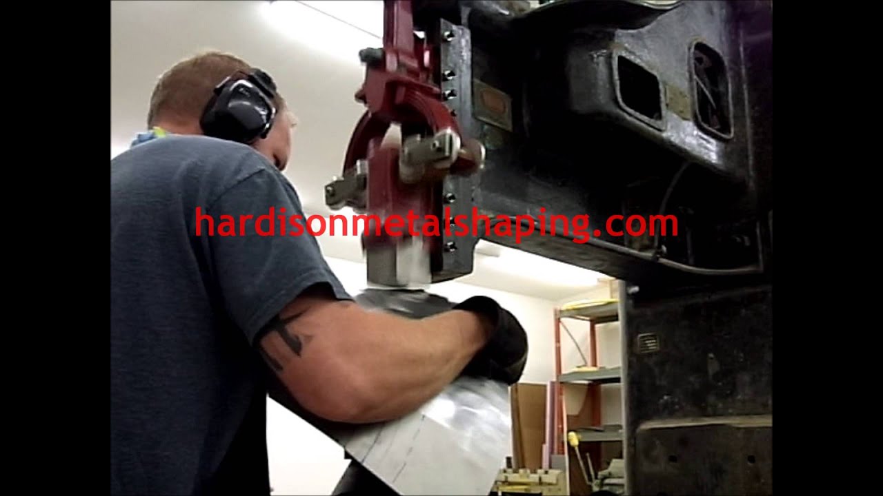 Metal Shaping : Yoder Power Hammer Shrinking Demo
